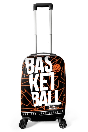 Coral High Basketbol Desenli Kabin Boy Valiz (50cm) 16545 - Coral High