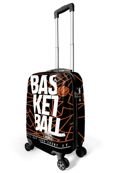 Coral High Basketbol Desenli Kabin Boy Valiz (50cm) 16545 - 5