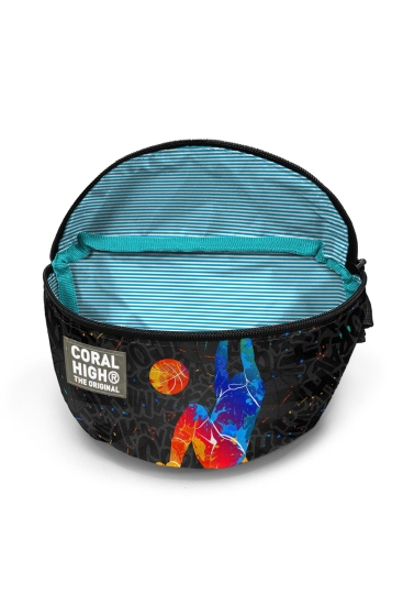 Coral High Gri Basketbol Desenli Bel Çantası 11551 - 4