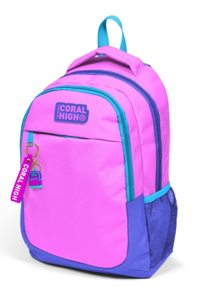 Coral High Kids Açık Pembe Lavanta Üç Bölmeli Okul Sırt Çantası 14391 - 5