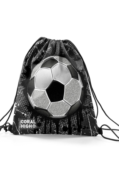 Coral High Kids Futbol Desenli İpli Büzgülü Sırt Çantası 12654 - 2