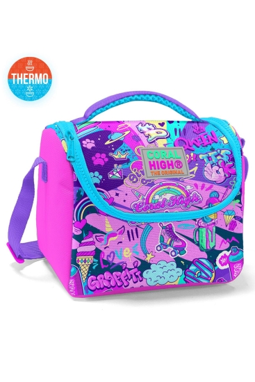 Coral High Kids Grafiti Desenli Thermo Beslenme Çantası 11760 - Coral High