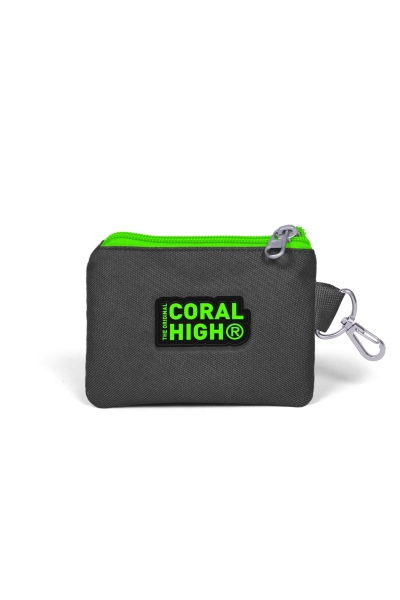 Coral High Kids Gri Dinozor Desenli Bozuk Para Çantası 21874 - 2