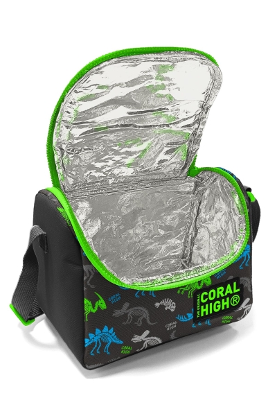 Coral High Kids Gri Dinozor Desenli Thermo Beslenme Çantası 11864 - 4