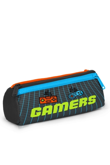 Coral High Kids Gri Turuncu Gamer Desenli 3’lü Okul Çanta Seti SET0123746 - 7