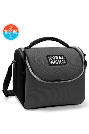 Coral High Kids Koyu Gri Siyah Thermo Beslenme Çantası 11841 - Coral High KIDS