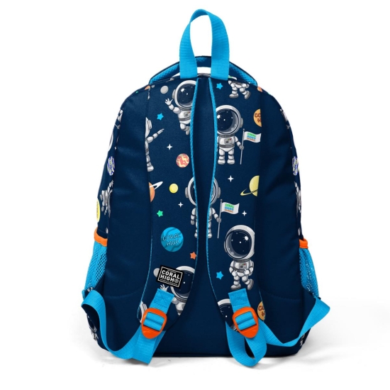 Coral High Kids Lacivert Mavi Astronot Desenli 3’lü Okul Çanta Seti SET0123486 - 5