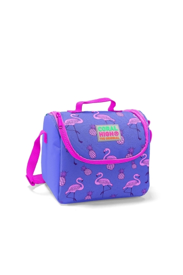 Coral High Kids Lavanta Pembe Flamingo Desenli Thermo Beslenme Çantası 22855 - Coral High KIDS