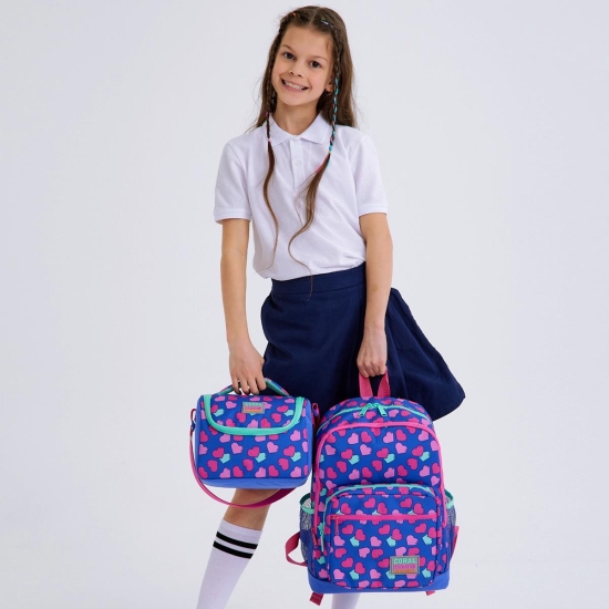 Coral High Kids Lavanta Pembe Kalpli Desenli 3’lü Okul Çanta Seti SET0123463 - 2