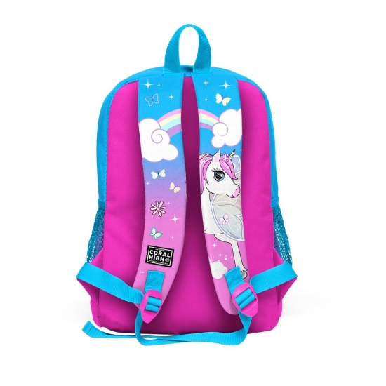 Coral High Kids Mavi Neon Pembe Unicorn Desenli 3’lü Okul Çanta Seti SET0123711 - 5