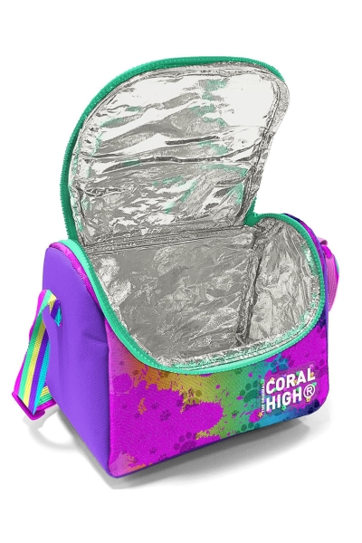 Coral High Kids Mor Pembe Köpek Desenli 3’lü Okul Çanta Seti SET0123649 - 4