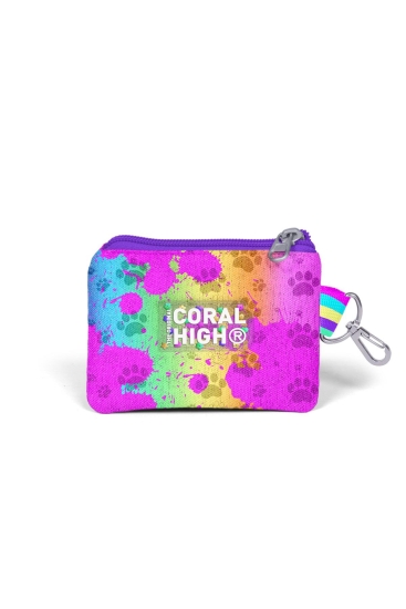 Coral High Kids Mor Pembe Köpek Desenli Bozuk Para Çantası 21931 - 2