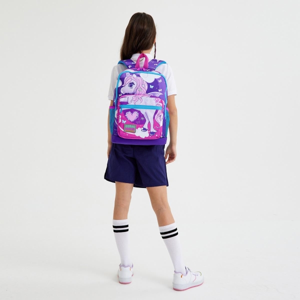 Coral High Kids Mor Pembe Unicorn Desenli 3’lü Okul Çanta Seti SET0123708 - 2