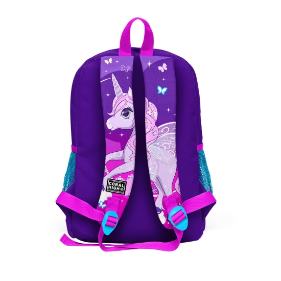 Coral High Kids Mor Pembe Unicorn Desenli 3’lü Okul Çanta Seti SET0123708 - 5