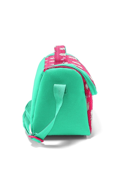 Coral High Kids Neon Mercan Su Yeşili Alpaka Desenli Thermo Beslenme Çantası 11719 - 2