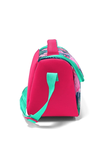 Coral High Kids Neon Mercan Su Yeşili Flamingo Desenli Beslenme Çantası 11834 - 3