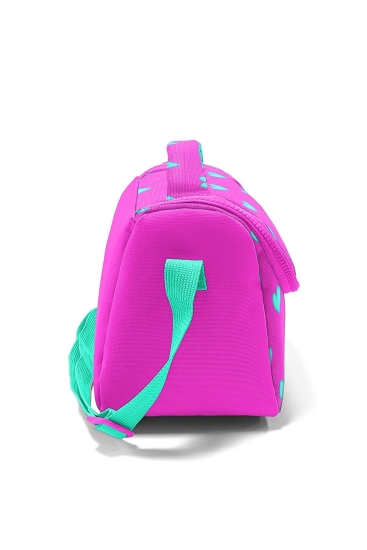 Coral High Kids Neon Pembe Su Yeşili Kalp Desenli Thermo Beslenme Çantası 11806 - 3