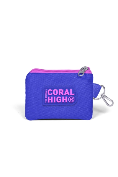 Coral High Kids Lavanta Açık Pembe Baykuş Desenli Simli Bozuk Para Çantası 21794 - 2