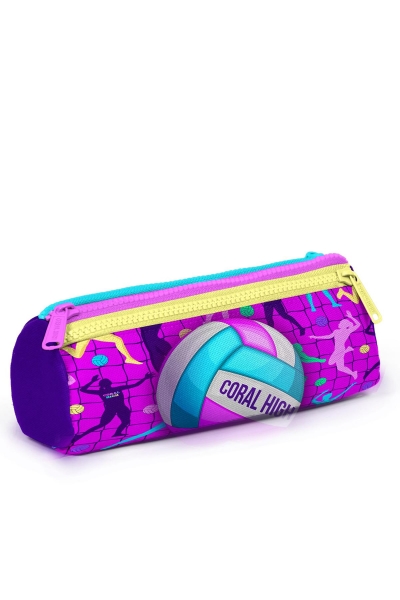 Coral High Kids Pembe Mor Voleybol Desenli 3’lü Okul Çanta Seti SET0123761 - 7