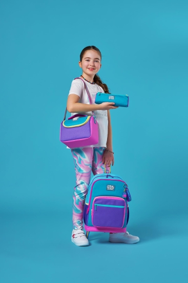 Coral High Kids Pembe Pastel Renkli 3’lü Okul Çanta Seti SET0123759 - 2