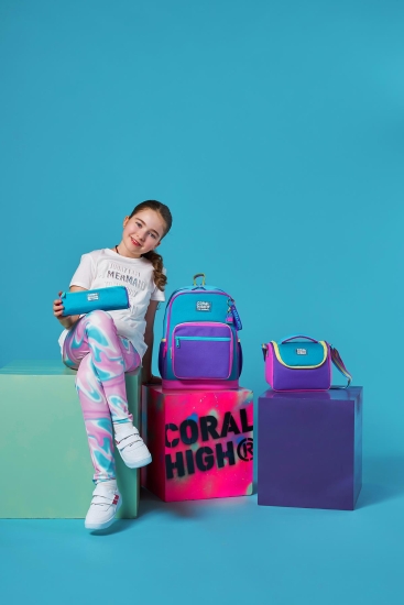 Coral High Kids Pembe Pastel Renkli 3’lü Okul Çanta Seti SET0123759 - 8