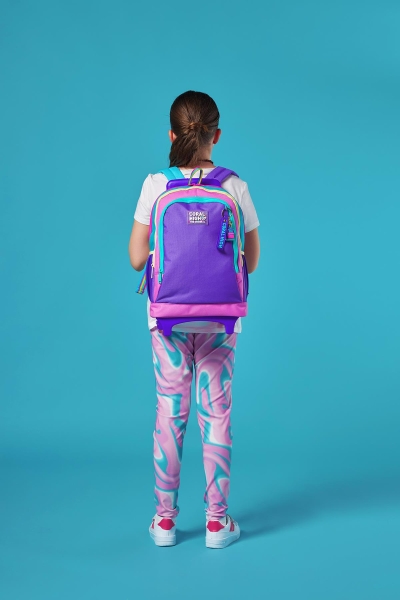 Coral High Kids Pembe Pastel Renkli Üç Bölmeli Çekçekli Okul Sırt Çantası 23959 - 7