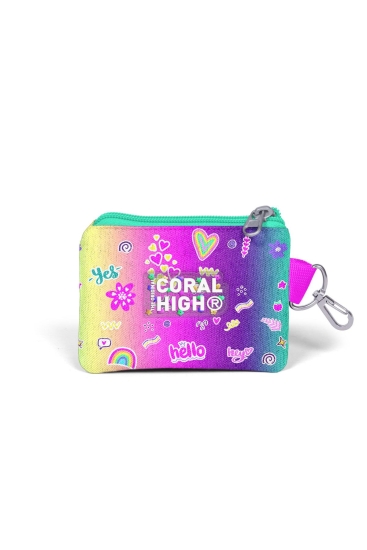 Coral High Kids Pembe Su Yeşili Flamingo Bozuk Para Çantası 21929 - 2