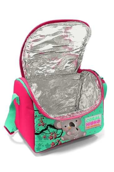 Coral High Kids Su Yeşili Neon Mercan Koala Desenli Thermo Beslenme Çantası 11713 - 4