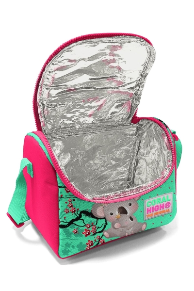 Coral High Kids Su Yeşili Neon Mercan Koala Desenli Thermo Beslenme Çantası 11713 - 4