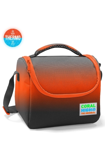 Coral High Kids Turuncu Gri Renk Geçişli Thermo Beslenme Çantası 11748 - Coral High KIDS