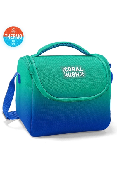 Coral High Kids Yeşil Saks Renk Geçişli Thermo Beslenme Çantası 11875 - 1