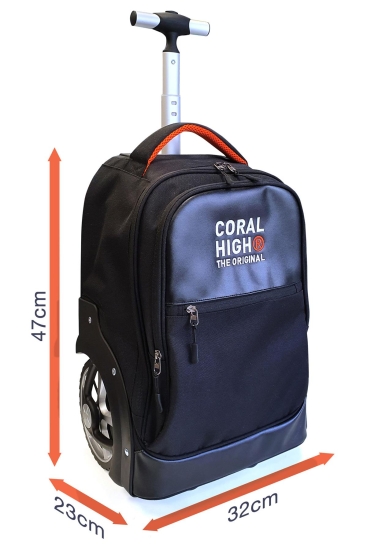 Coral High Siyah İki Kademeli Çekçekli Çanta 23256 - 9