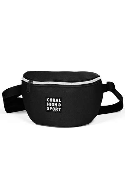 Coral High Sport Siyah İki Bölmeli Bel Çantası 22605 - 1