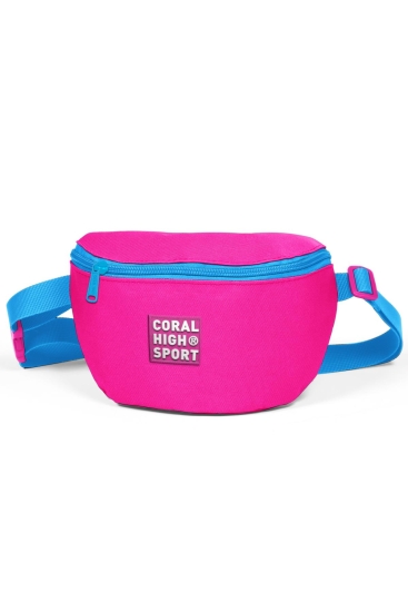 Coral High Sport Neon Pembe Mavi İki Bölmeli Bel Çantası 22623 - Coral High Sport