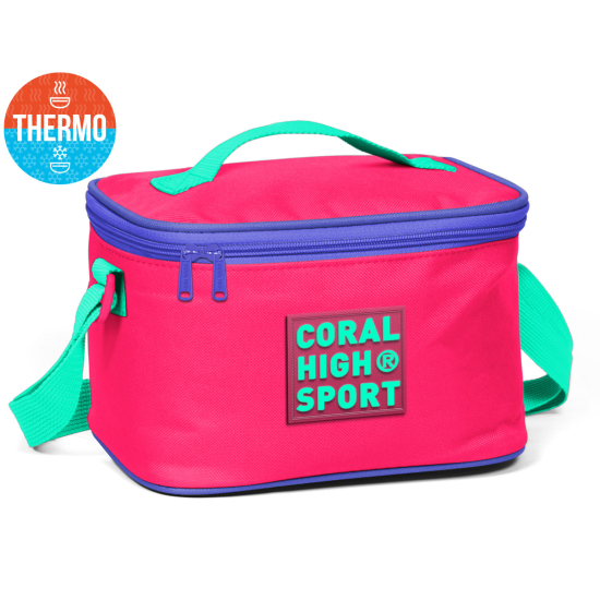 Coral High Sport Neon Mercan Lavanta Thermo Beslenme Çantası 22814 