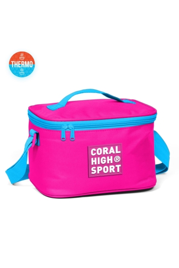 Coral High Sport Neon Pembe Mavi Thermo Beslenme Çantası 22819 - 1