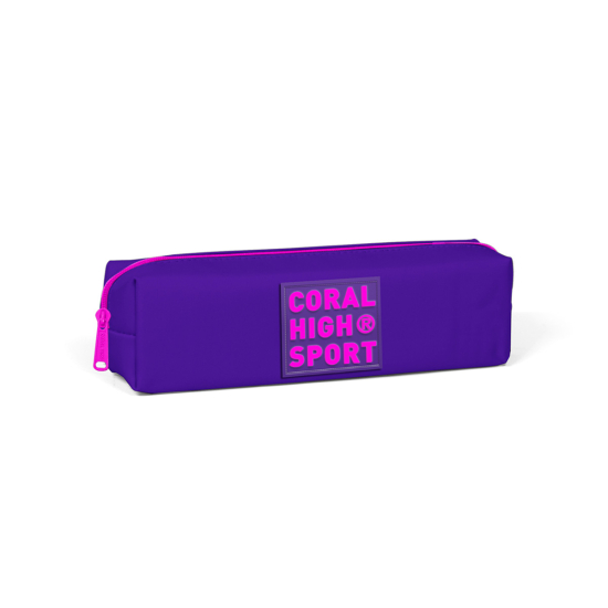 Coral High Sport Mor Pembe Tek Bölmeli Kalem Çantası 22337 