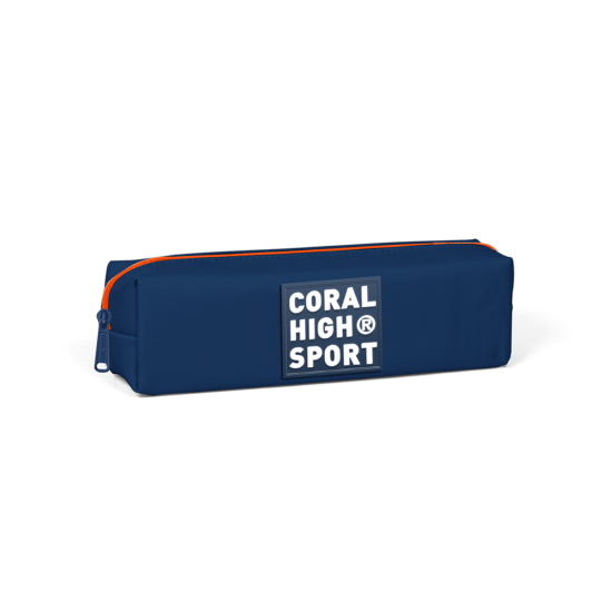 Coral High Sport Lacivert Neon Turuncu Tek Bölmeli Kalem Çantası 22338 - Coral High Sport