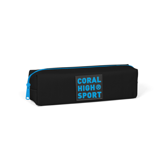Coral High Sport Siyah Mavi Tek Bölmeli Kalem Çantası 22342 