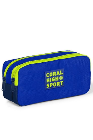 Coral High Sport Saks Lacivert İki Bölmeli Kalem Çantası 22271 - Coral High Sport