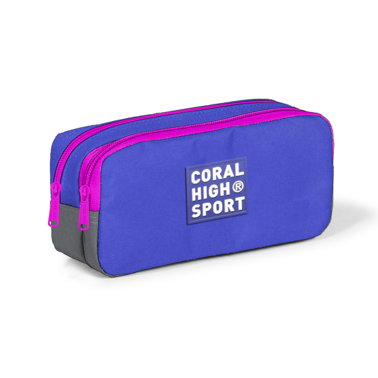 Coral High Sport Lavanta Gri İki Bölmeli Kalem Çantası 22278 - Coral High Sport