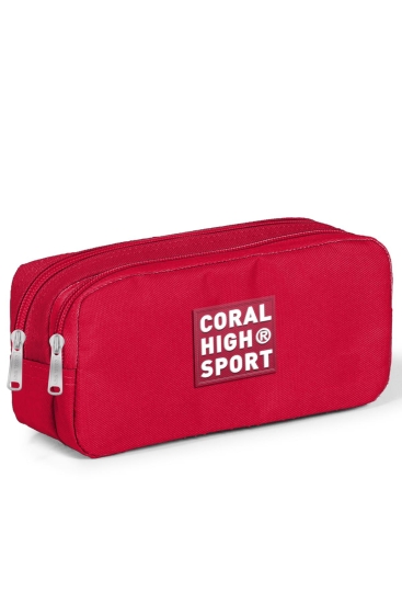 Coral High Sport Kırmızı İki Bölmeli Kalem Çantası 22155 - 1
