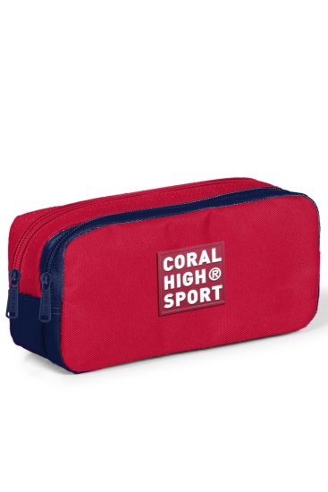 Coral High Sport Kırmızı Lacivert İki Bölmeli Kalem Çantası 22151 - Coral High Sport