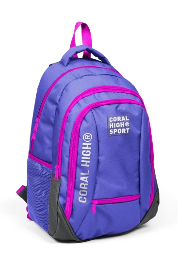 Coral High Sport Lavanta Gri Dört Bölmeli Sırt Çantası 23453 - Coral High Sport