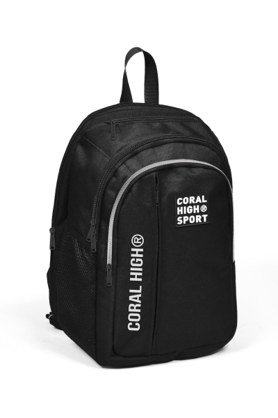 Coral High Sport Siyah Beş Bölmeli USB Şarjlı Kulaklık Çıkışlı Sırt Çantası 23241 - 3