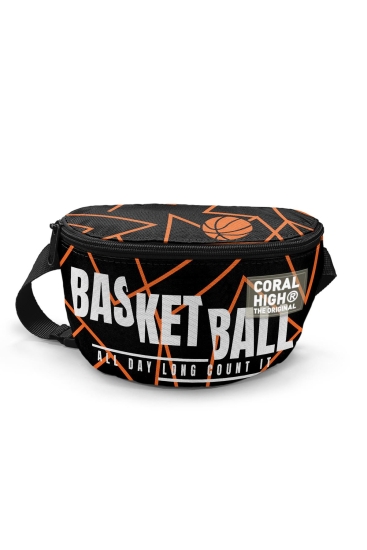 Coral High Turuncu Siyah Basketbol Bel Çantası 11547 - Coral High