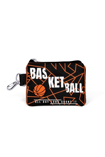 Coral High Turuncu Siyah Basketbol Bozuk Para Çantası 21908 - Coral High