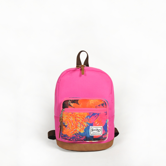 Coral High Pembe Üç Bölmeli Mini Sırt Çantası 14127 - Coral High